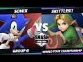 SWT Championship Group G - Sonix (Sonic) Vs. SKITTLES!! (Young Link) SSBU Ultimate Tournament