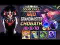 GrandMaster Cho'Gath MID vs Ryze - 천상계 장인 미드 초가스 템트리 룬 벨트 유성 - LOL KR 11.9