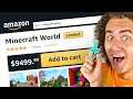 Buying The MOST EXPENSIVE Minecraft World From AMAZON!