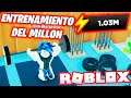 EL ENTRENAMIENTO DEL MILLON 🏋️‍♀️ Strongman | Roblox