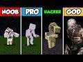 Minecraft NOOB vs. PRO vs. HACKER vs GOD: HORROR MOB CHALLENGE in Minecraft! (Animation)