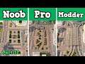 Noob VS Pro VS Modder - Building a Downtown metro hub in Cities: Skylines
