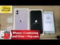 Purple iPhone 11 unboxing | Otter +Pop and Tech 21 case tests