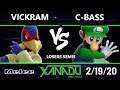 S@X 342 Losers Semis - Vickram (Falco) Vs. C-bass (Luigi) Smash Melee - SSBM