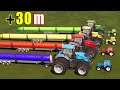 LORD OF TRACTORS!  FELLING HUGE TREES WITH MEGA TRACTORS AND +30m LOADERS!! Farming Simulator 19