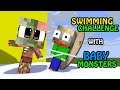 Monster School: Swimming Challenge With Baby Monsters - Funny Animation