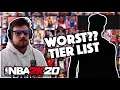 REACTING TO MY FAVORITE 2K STREAMER RANKING THE BEST CARDS IN NBA 2K20 MyTEAM! WORST TIER LIST EVER?