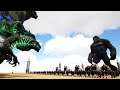 TEAM GORILLA vs TEAM GODZILLA | Ark Battle