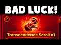 TRANSCENDENCE SCROLL BAD LUCK! Summoners War Trans Pack Opening Guaranteed Nat 5 Christmas Update