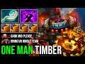 ONE MAN TIMBERSAW Absorb Any Damages With No Fear | More Hit More Armor Deleted ALL Dota 2