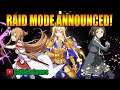 Raid Mode Announced! Sword Art Online Alicization Rising Steel