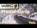 モンテカルロの危険な滑る雪道ワインディングロードを全開で走るセッティング【WRC 9】Bollene 21km  Monte Carlo  Yaris setting, モンテカルロ  長距離難関