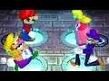 Mario Party 9 - Minigames - Mario vs Wario vs Waluigi vs Peach