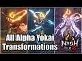 NIOH 2 Alpha - All Yokai Transformations So Far (Yokai Shifts Showcase)