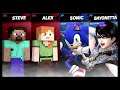 Super Smash Bros Ultimate Amiibo Fights – Steve & Co #390 Steve & Alex vs Sonic & Bayonetta