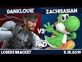 zachisasian (Yoshi) vs DankLouie (Snake) | Losers Top 8 | The Launch Pad #6