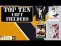 TOP TEN LEFT FIELDERS | MLB THE SHOW 20