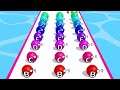 A-Z Run 🔵🟡 ❤️ MAX LEVELS All Levels Gameplay Walkthrough Android, iOS BIG UPDATE!!!