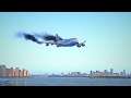 Plane Crash at Liberty Island New York | China Airlines 747-400