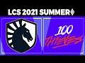 TL vs 100 - LCS 2021 Summer Split Week 3 Day 3 - Liquid vs 100 Thieves