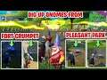 Week 5 Challenge - how to dig up gnomes from fort crumpet and pleasant park
