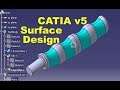How to create a brake handle using CATIA v5 Generative Surface design