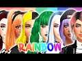 RAINBOW E-GIRLS 💛💗💚💙💜 +135 CC LINKS | The Sims 4 | Create a Sim