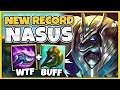 STACKING NASUS Q HAS NEVER BEEN FASTER!! NEW SUNDERER STACKING STRATEGY NASUS! - League of Legends