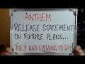 ANTHEM Release Statement on Future... They Had NOTHING of Worth to Say!!