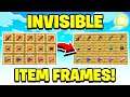 How To Get INVISIBLE ITEM FRAMES In MCPE! | Minecraft PE (Win10/Xbox/PS4/Switch)