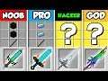 Minecraft NOOB vs. PRO vs. HACKER vs GOD: LIGHTNING SWORD CRAFTING CHALLENGE in Minecraft!