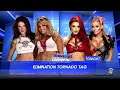 WWE 2K16 Trish Stratus,Lita VS Eva Marie,Natalya Tornado Tag Elimination Match