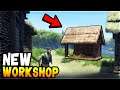 BUILDING THE NEW WORKSHOP + Bow and Arrow! (my new worker is lifechanging...) - Medieval Dynasty