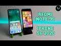 iPhone SE 2020 vs Redmi Note 9S Camera comparison/Screen/Size/Sound Speakers/Design! Review