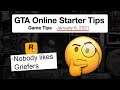 Reacting to Rockstar's NEW "GTA Online Starter Tips" Post That's About 7 Year's Too Late...