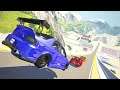 Cars Jumping  on Sand (jump arena test) - Beamng drive | SpeedRolls