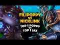 FILIPOPPY VS NICKLINK DUELO DE MONOS -  TOP 1 JAX VS TOP 1 POPPY