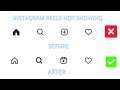 Instagram reels option not showing or icon missing Issue Fix