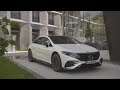 Mercedes-Benz EQS 580 4MATIC Diamond White (2022) Exterior Interior Driving