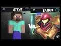 Super Smash Bros Ultimate Amiibo Fights – Steve & Co #371 Steve vs Samus