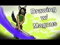 【DRAWING/FREE TALK】 Drawing Gawr Gura, Slide Czar