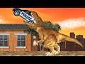 LA Rex  - TYRANNOSAURUS REX EAT HUMAN AND CRASH CAR