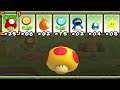 What happens when Mega Mushroom uses Mario's Power Ups ?