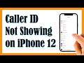 What To Do If Caller ID Is Not Working on iPhone 12