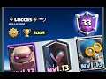 8000 trophy Golem night Witch bomber deck 👈 Luccas Clash Royale