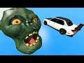 Epic Car Jumping Zombie Head - Beamng Drive Game