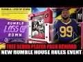 FREE REDUX PLAYER! NEW "RUMBLE LOSS OF DOWN" HOUSE RULES EVENT GAMEPLAY! | MADDEN 20 ULTIMATE TEAM