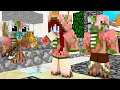 Monster School : EPIC ZOMBIE PIGMAN FAMILY CHALLENGE - Minecraft Animation