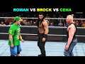 WWE 2K20 ULTIMATE BATTLE 'Roman Vs Brock Vs Cena' Gameplay | WWE 2K20 PS5 LIVE Gameplay ||