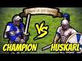 200 Champions vs 154 Elite Huskarls (Total Resources) | AoE II: Definitive Edition